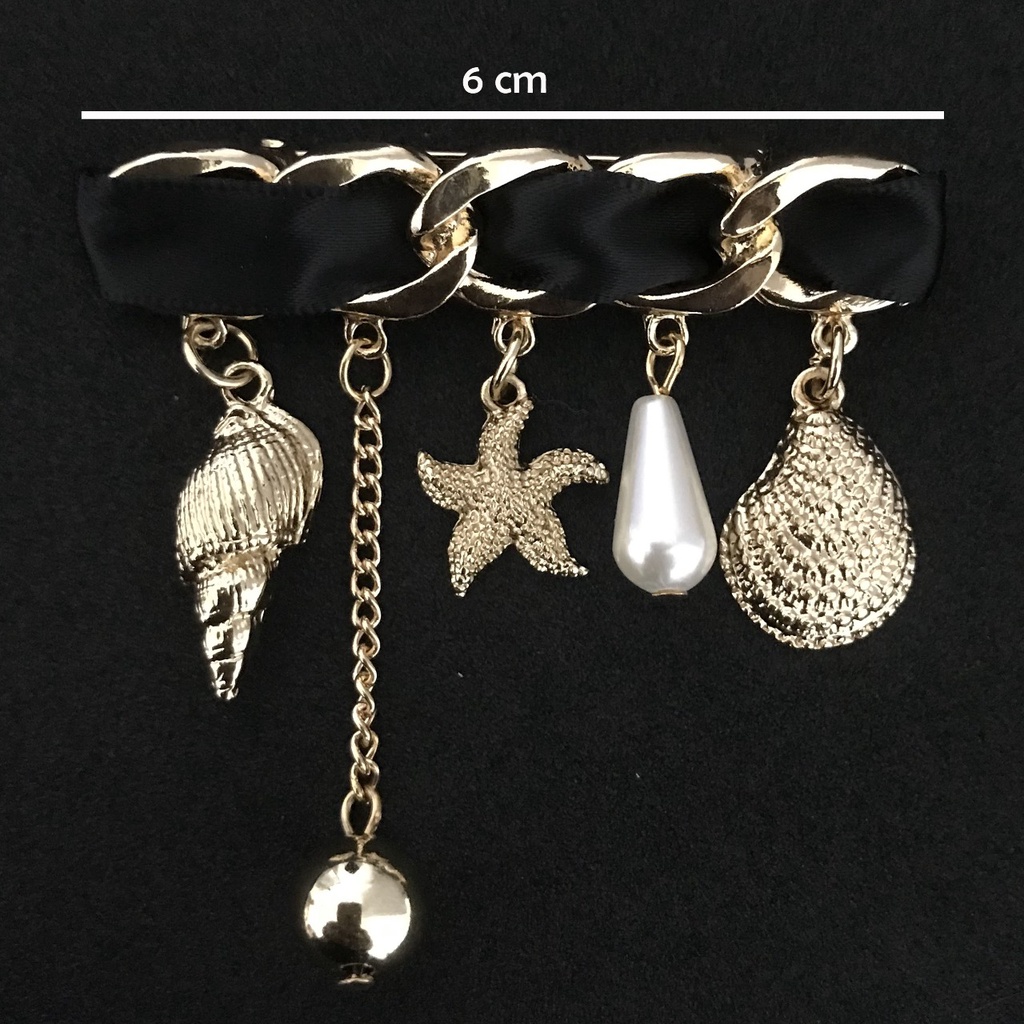 BROS JUMBAI MEWAH GAYA NEL WARNA GOLD KERAH PIN BROS BROCADE PERHIASAN FASHION WANITA PAKAIAN/3343 -2-3