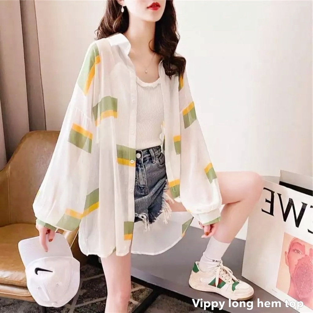 Vippy long hem top -Thejanclothes