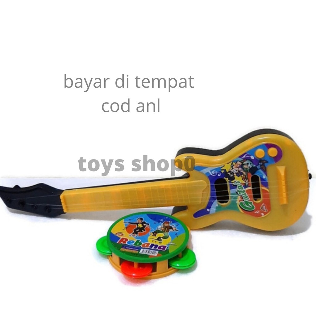 Mainan Anak Gitar Dan Rebana  Musik 2507 Mainan Ibu &amp; Bayi Singing