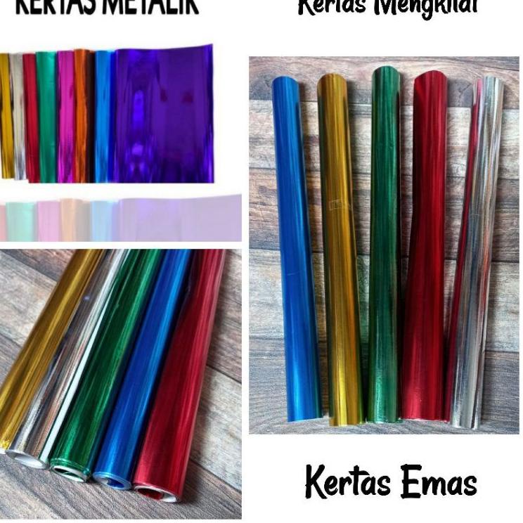 

R-32 Kertas sampul metalik/kertas mas ( 20 lembar ) NJS3