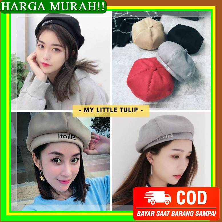 Topi Baseball Pria & Wanita Original | Topi Korea Cowok & Cewek | MK244 Topi Baret Casual Pria Wan