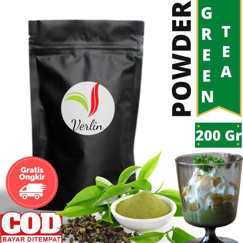 

Green tea Termurah bubuk Minuman kualitas Premium produk Verlin cocok untuk powder es kekinian