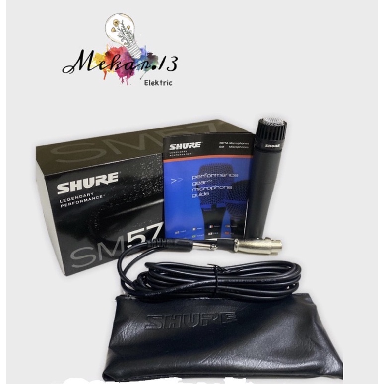 Mic Kabel Shure SM57 / Microphone Dynamic Instrument