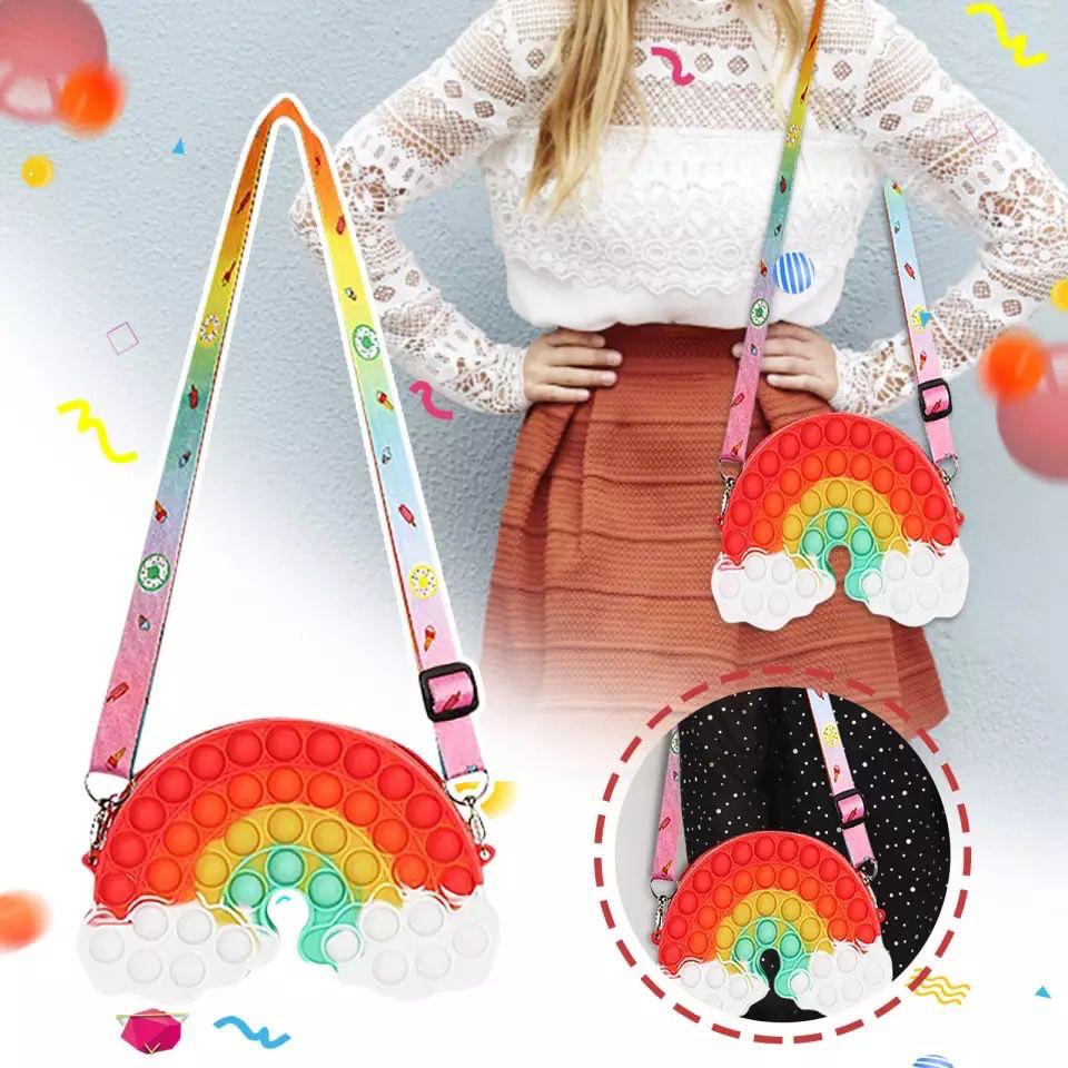 TAS POP IT SELEMPANG FASHION ANAK | TAS POP IT JELLY KARAKTER LUCU [SWEETSPACE]