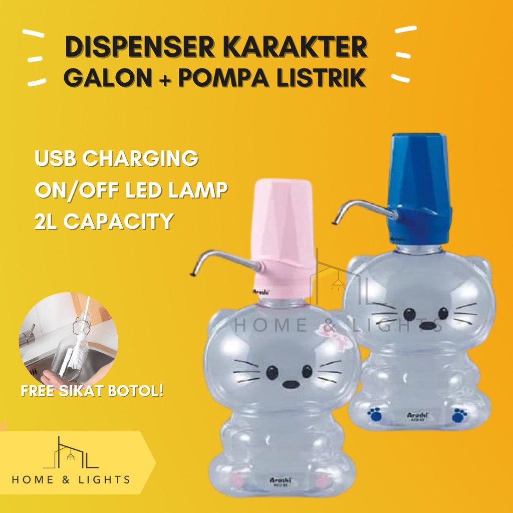 Pompa Galon Mini Arashi Pompa Galon Karakter Galon Air 