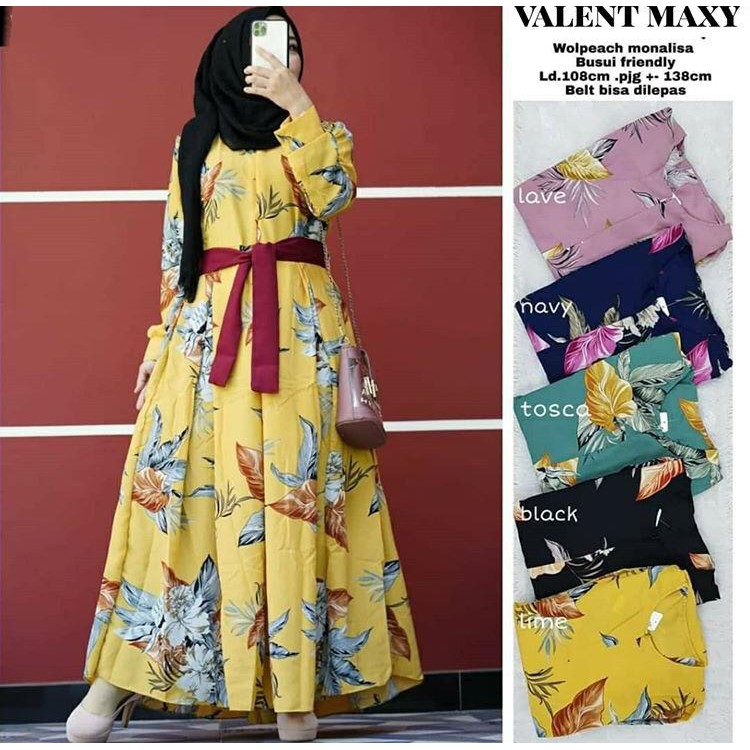 [BISA COD] GAMIS MUSLIM / YURIS MAXY/ DRESS MAXY BRUKAT WANITA KONDANGAN MURAH