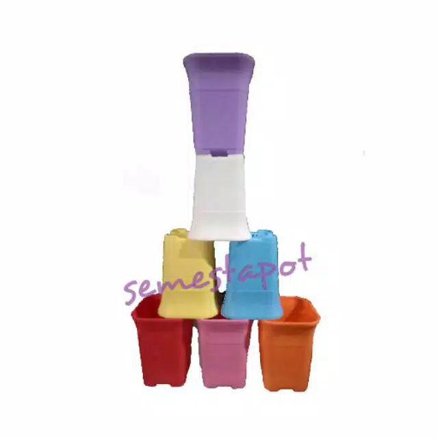Pot Bunga Tanaman Nkt Kotak 7 Cm