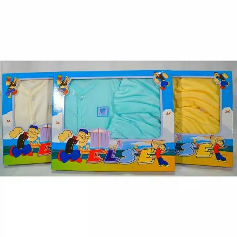 Kado Baju Bayi Set Else/Iol Biru Tua-Baby Set iol-kado Bayi Murah