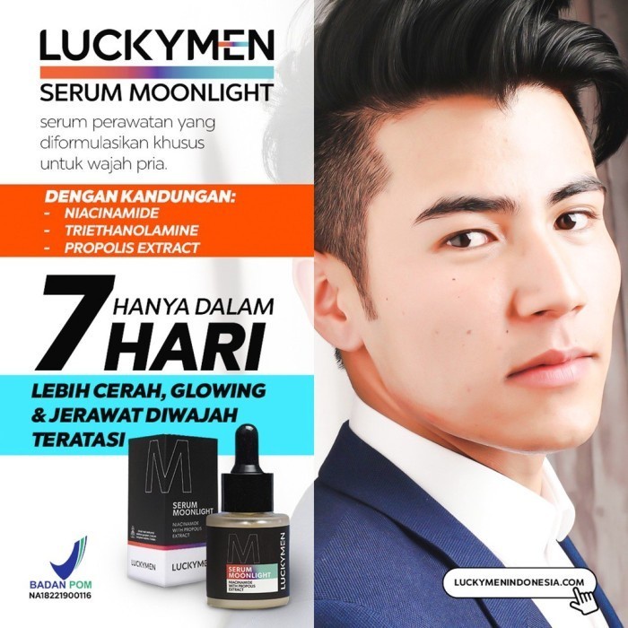 Serum Wajah Pria Luckymen Serum Wajah Pencerah Wajah