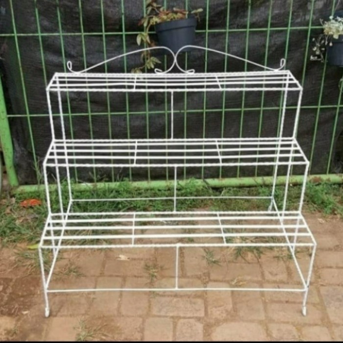 Rak Tanaman - Rak Besi 3 Susun Untuk Tanaman Hias