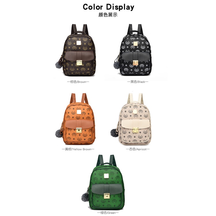 ( 2PC 1KG ) GTBI998876972 New Arrival !!!  Tas  Ransel Wanita Import  Backpack  Terbaru +ASESORIS