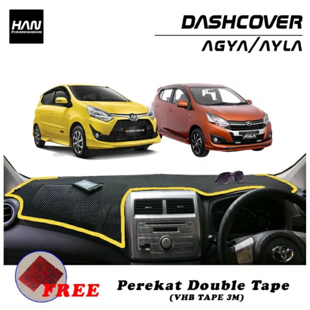 Aksesoris Cover Karpet Dashboard Mobil AYLA dan AGYA tahun 2013-2021