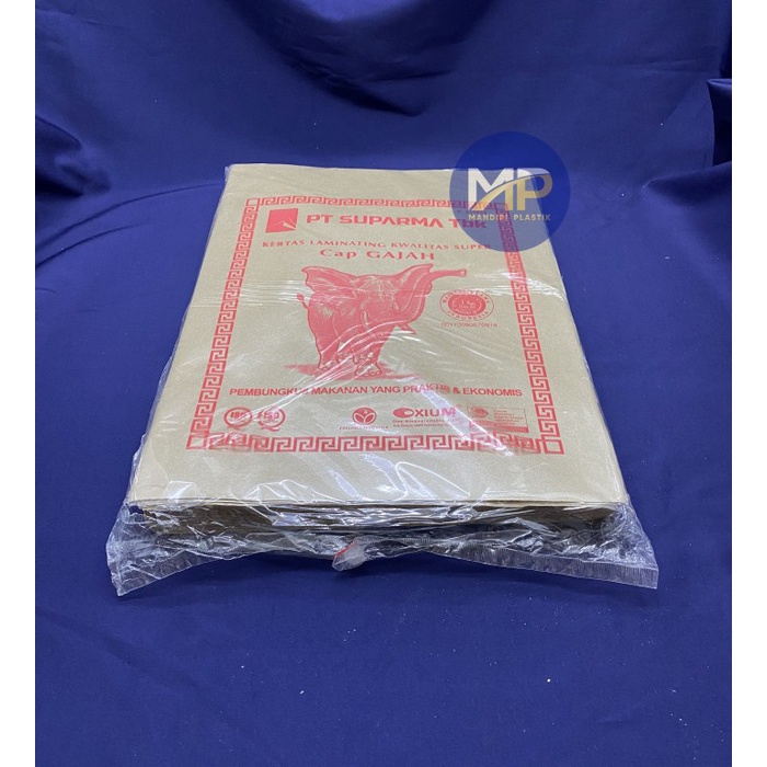 misi- JUAL kertas nasi besar / kertas coklat (250lbr)