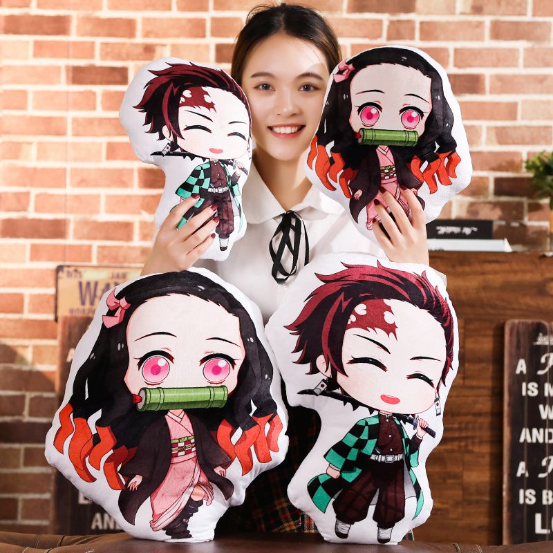 Slayer: Demon Anime Kimetsu No Yaiba Kamado Nezuko Boneka Plush Mainan Bantal Boneka