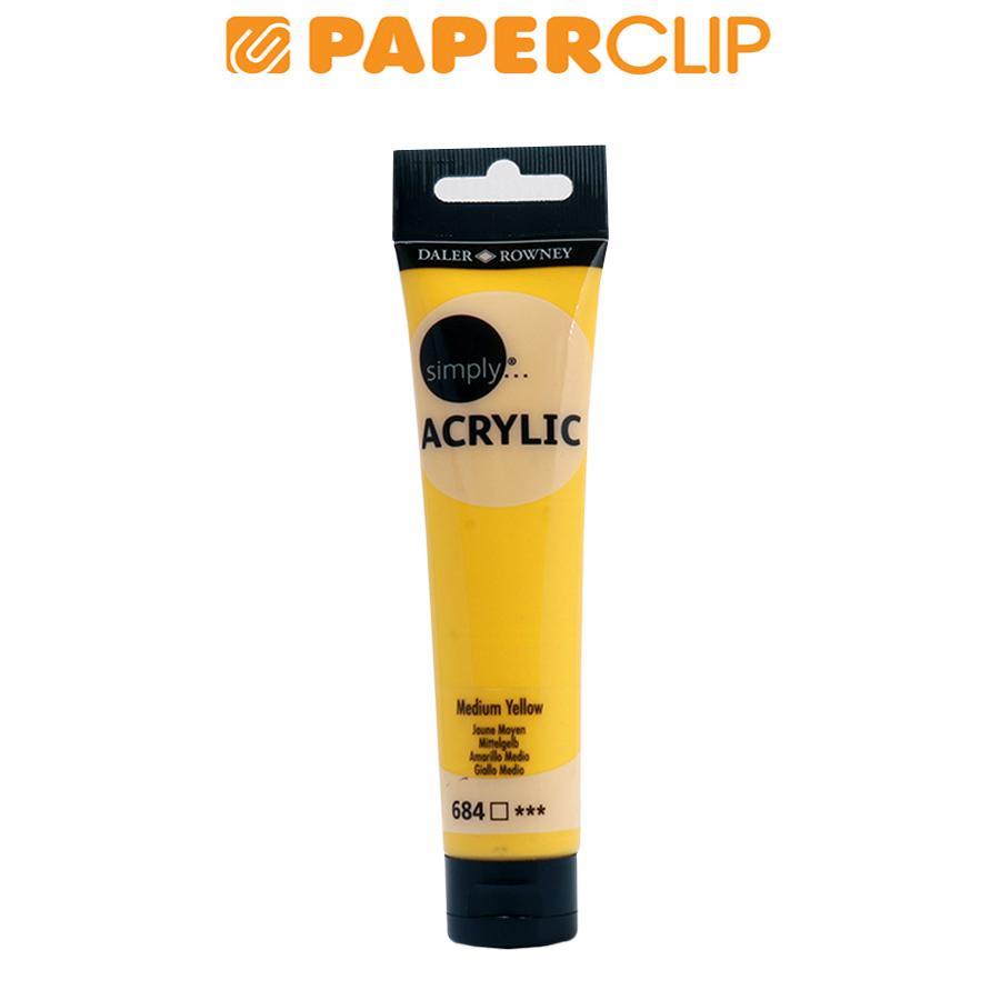 

ACRYLIC COLOR SIMPLY 75ML SL MEDIUM YELLOW