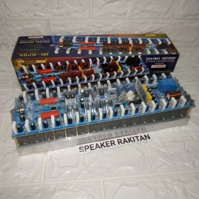 Kit professional power amplifier JBL-6295 plus TR TOSHIBA 2400watt mono