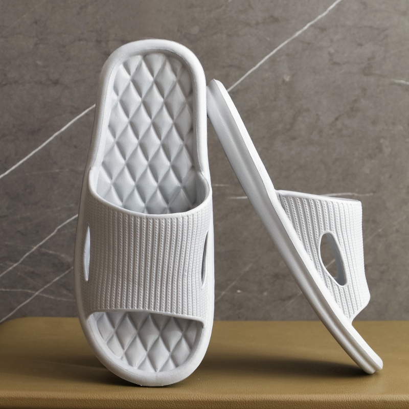 HC Sandal Slop Karet Polos Rumah 6495 Sendal Rumah Berkualitas Model Zigzag Sendal Kamar Mandi EVA Empuk Sendal Karet Couple Garis Home Slipper Anti Slip Wanita Pria Gaya Korea Murah Import-ABU