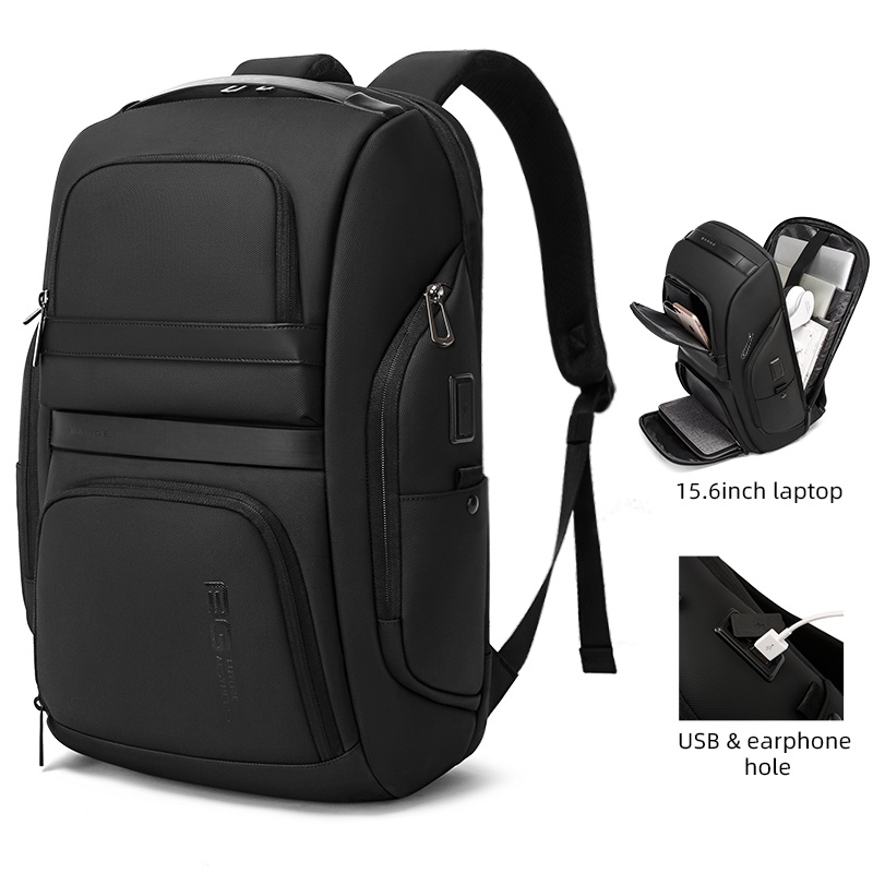 Bange Tas Ransel pria Tas Laptop Kerja Backpack Pria  USB 15.6 Inch BG7268