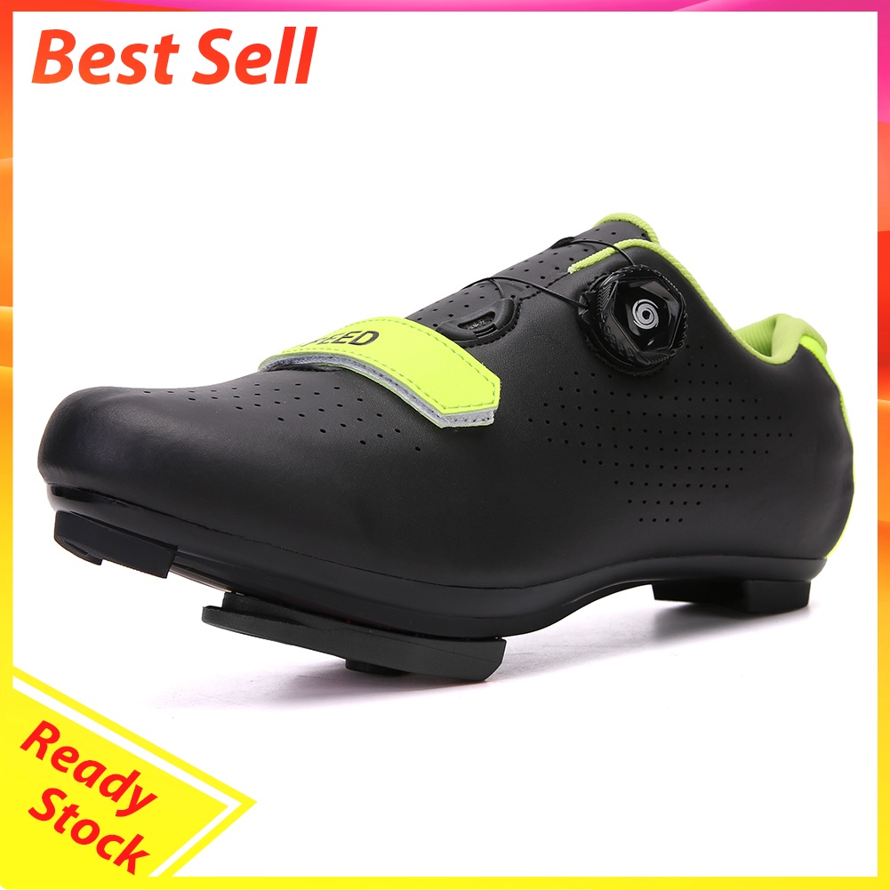 Road Bike Pedal Shoes Cleats Clip Set Bicycle Self-Locking Shoe Locks Black