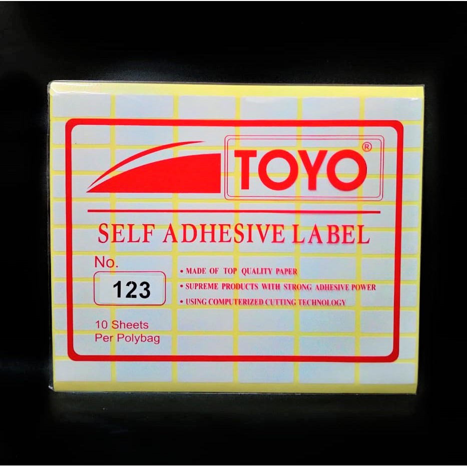 

LABEL NAMA STIKER NO.123 ( 11 X 30 MM ) NAME LABEL