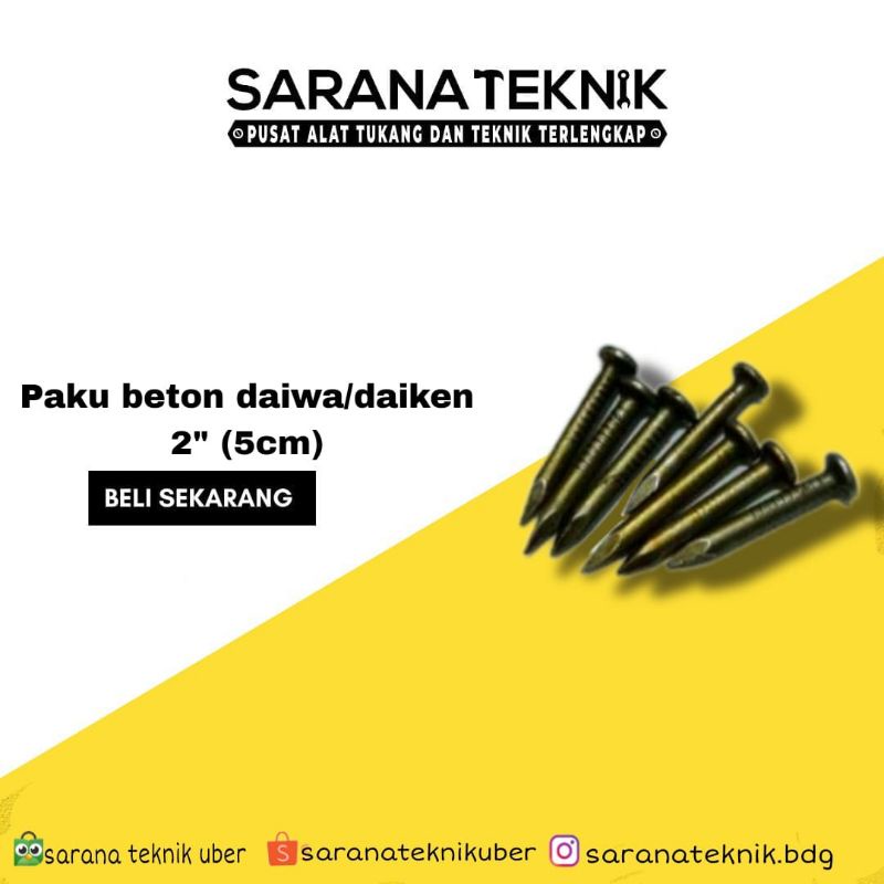 Paku Beton Daiwa / Daiken 2" (5cm) 1dus =100pcs