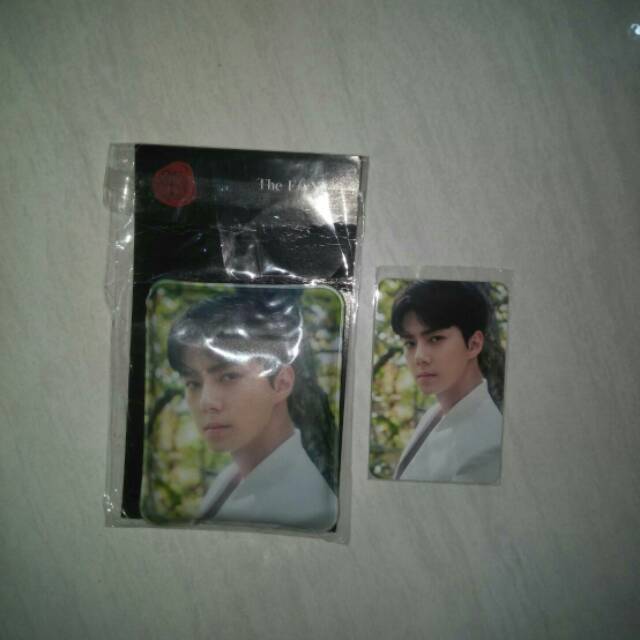 EXO ELYXION HAND WARMER DAN PHOTOCARD SEHUN SET