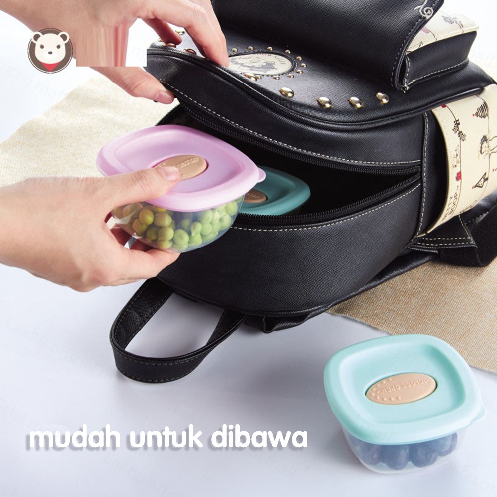 Lakhu 4pcs Baby food container mpasi peralatan makan bayi set/Wadah Mpasi Bayi BPA free