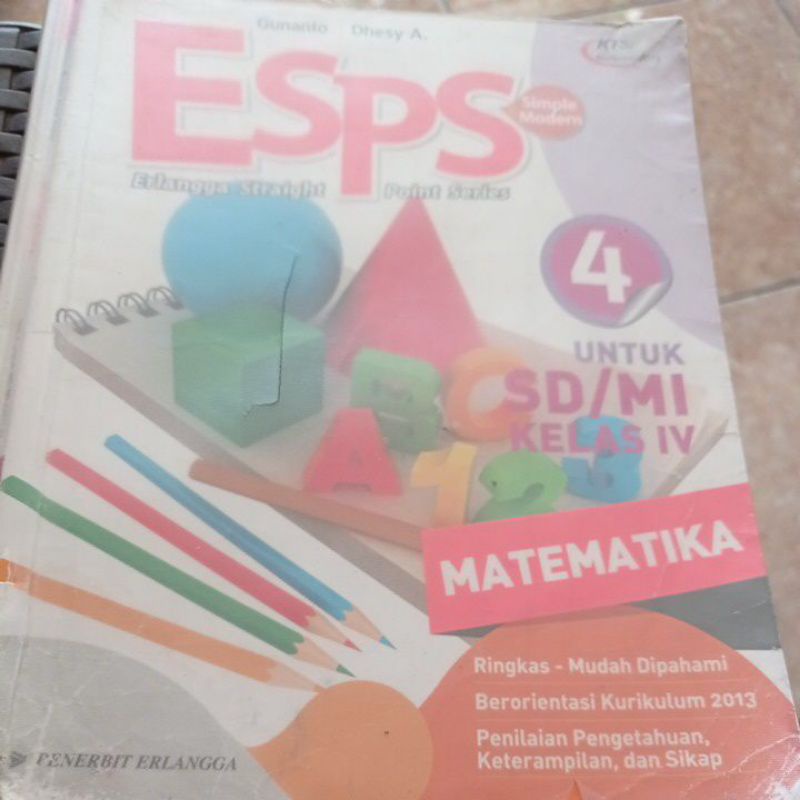 Buku bekas ESPS Matematika kelas 5 kurikulum 2013