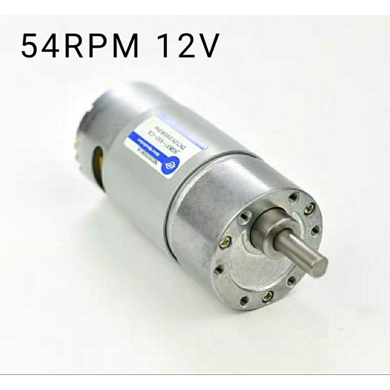 Motor Dc 54Rpm 12VDC High Torque Gearbox Motor Dc 12V