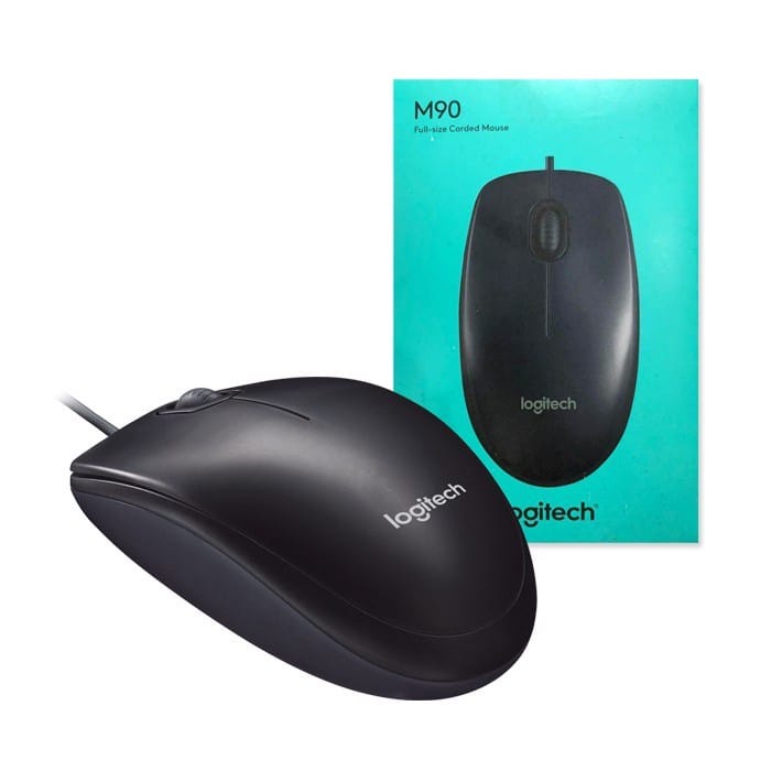 C_    MOUSE LOGITECH M90 ORIGINAL HD Optical Wired Mouse GARANSI RESMI