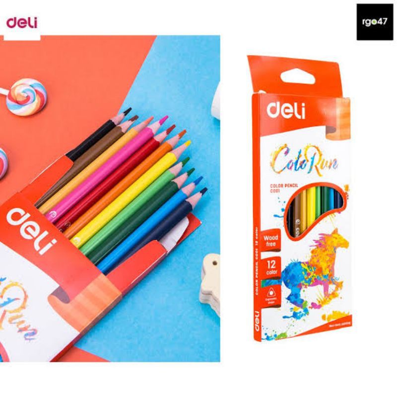 

pensil warna Deli EC001 original - 12 warna