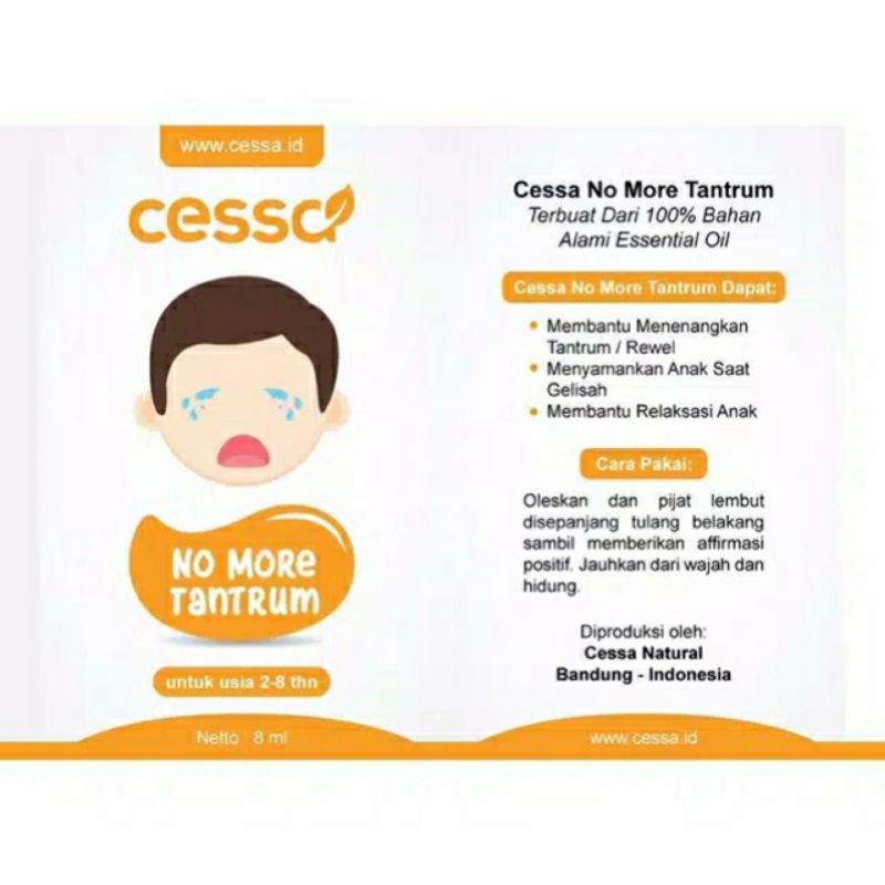 CESSA KIDZ Aromatherapy (2 - 8 th) | Cessa Anak