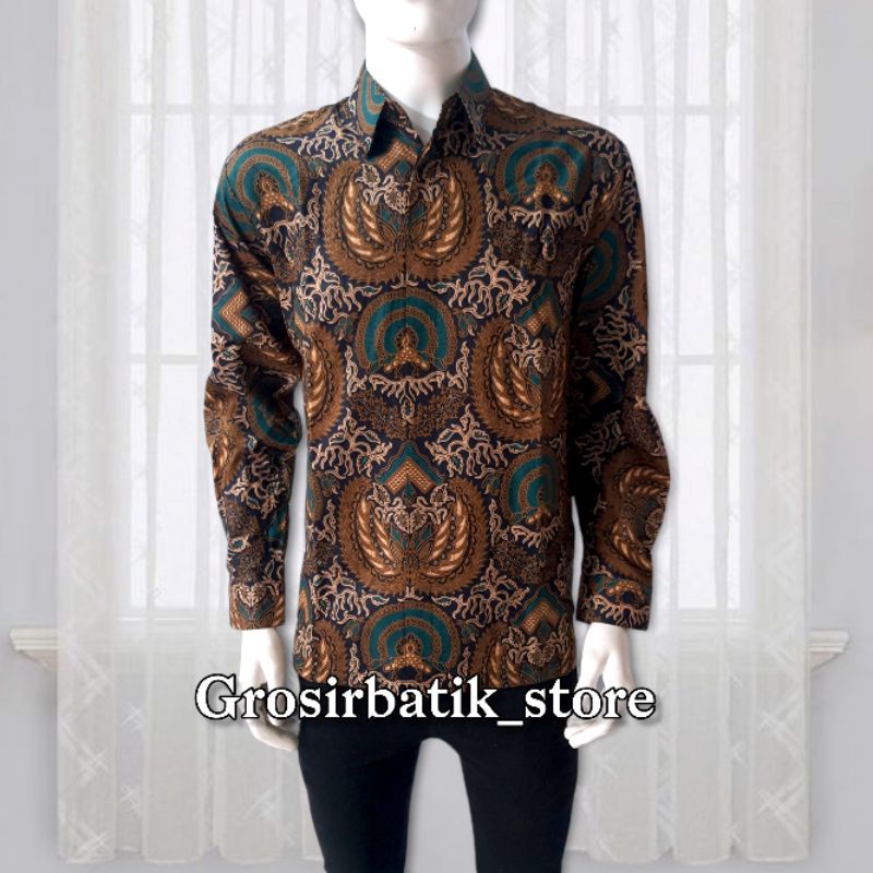 BAJU BATIK COUPLE AYAH DAN ANAK lengan panjang premium katun furing exclusive