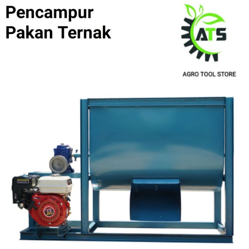 Mesin Pengaduk Pencampur Pakan Ternak Lumpang RYT761 Kapasitas 100kg Mixer Baglog Jamur RYT 761