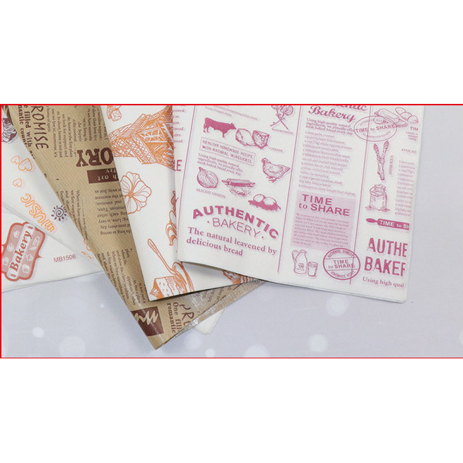 

S54Adns Kertas Baking Wrap Burger Paper Alas Gorengan (Isi 10 Lembar) - Bread S2D54Sc