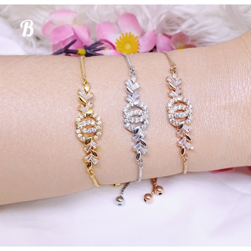 Gelang serut import new fashion permata zircon