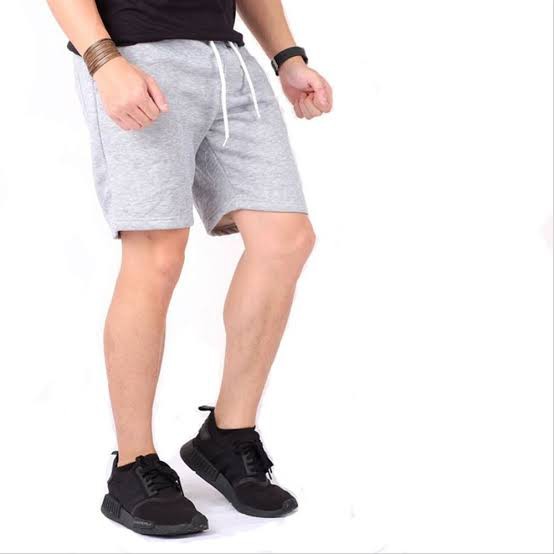 CELANA PENDEK TERBAIK  PRIA BIG SIZE HITAM BABY TERRY FASHION KEREN S-5XL