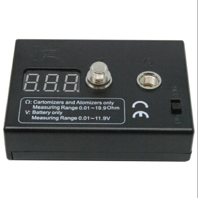 Ohm Meter Vapor Rokok Elektrik - Black