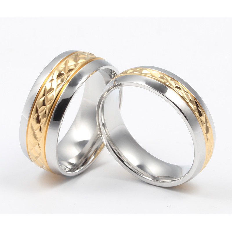 SALE / OBRAL Cincin Couple / Tunangan / Nikah / Pasangan / Titanium C026