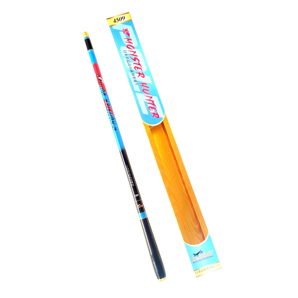 Joran Tegek Carbon Ruas Panjang Daido Carbon Hunter 450 Tegek Action Kaku Untuk Baronang Danau Laut