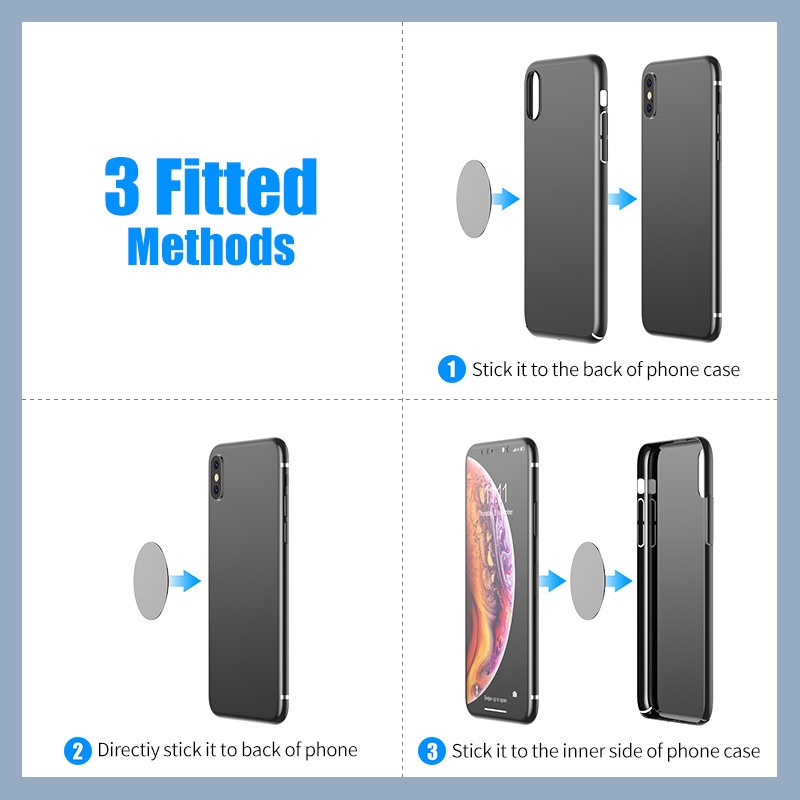 Hot Sale/1Pc Patch Plat Metal Untuk Holder Hp Mobil Handphone Besi Sheet Disk Sticker