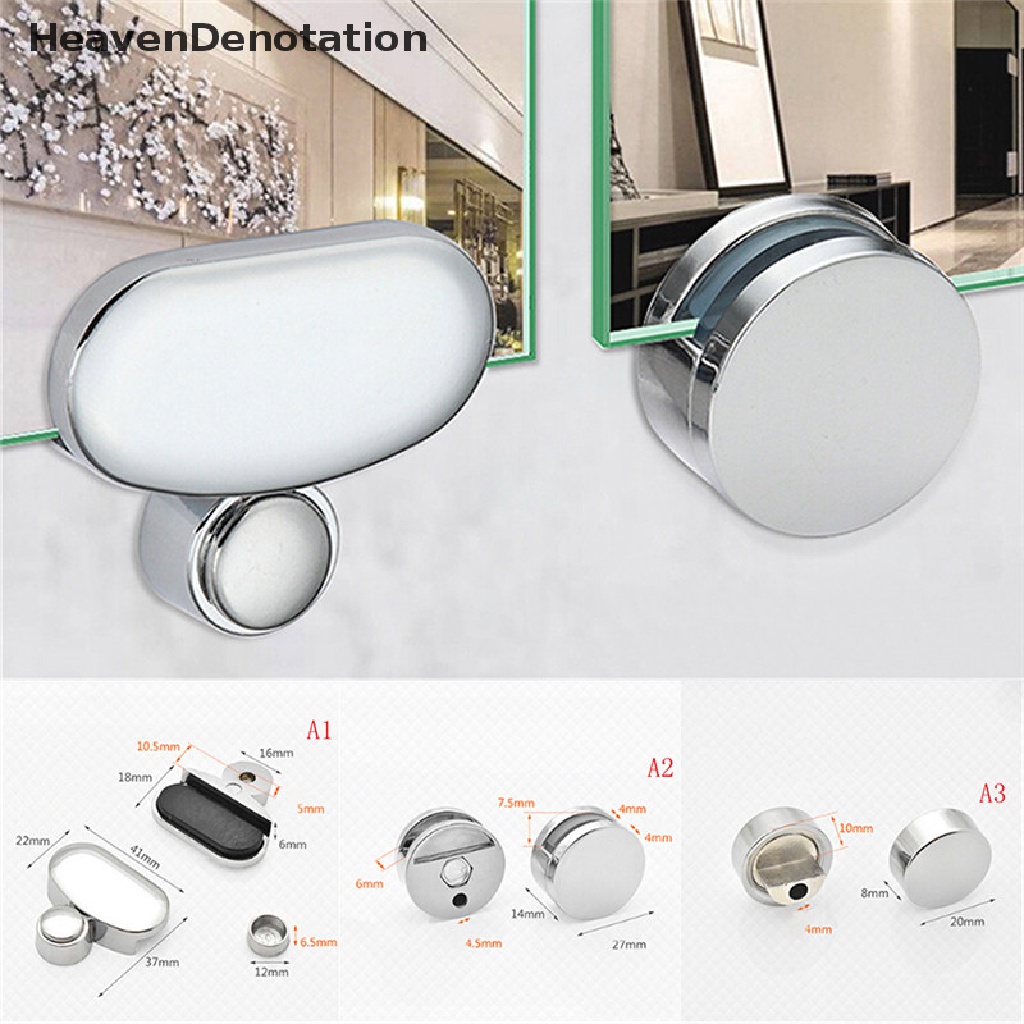 [HeavenDenotation] Bathroom Mirror Glass Fixed Accessories Advertising Plate Glass Clamp Fixed Clip