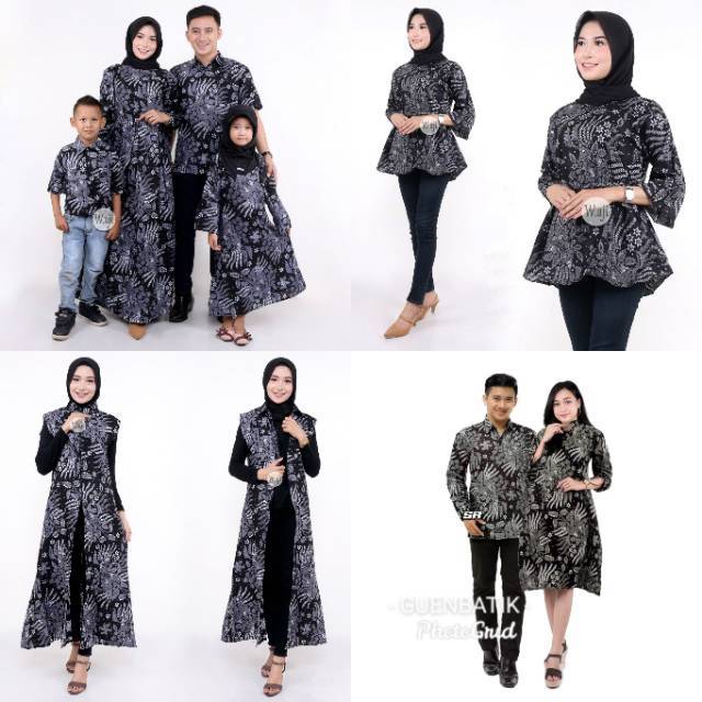 COOUPLE FAMILY  Batik MANGGAR ABU best seller garansi harga termurah