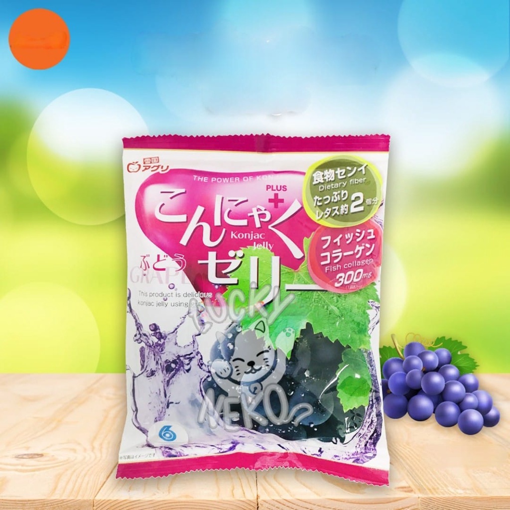 Jual Yukiguni Aguri Konjac Jelly Grape / jelly / jelly impor / snack