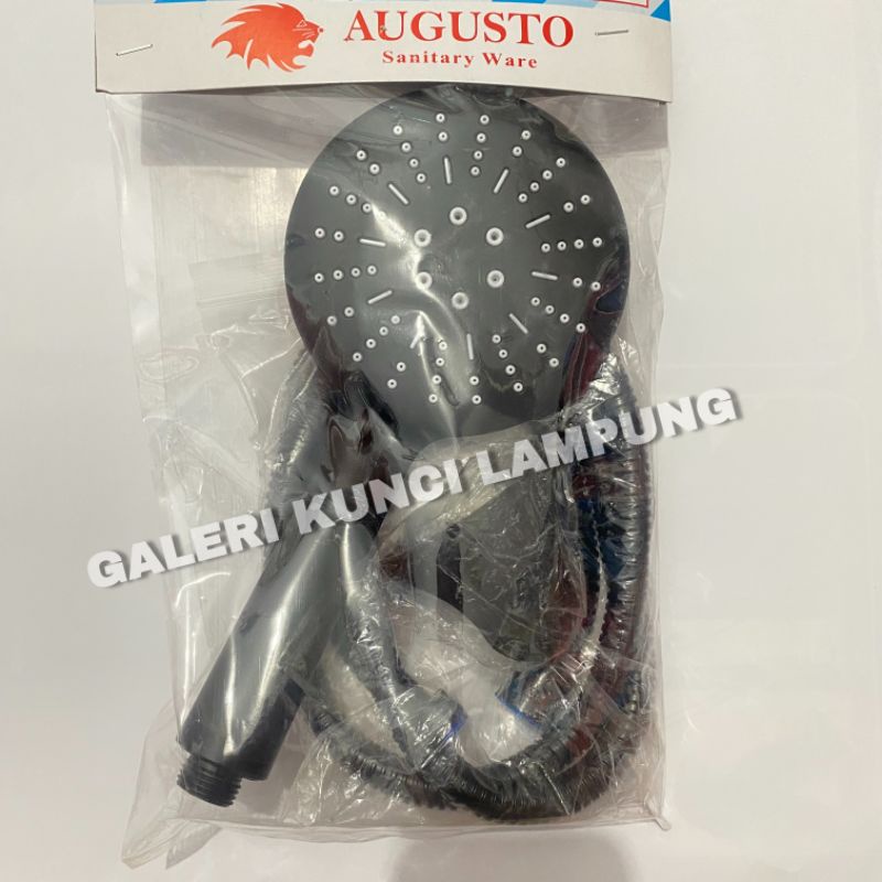 Shower Bulat Augusto Hitam