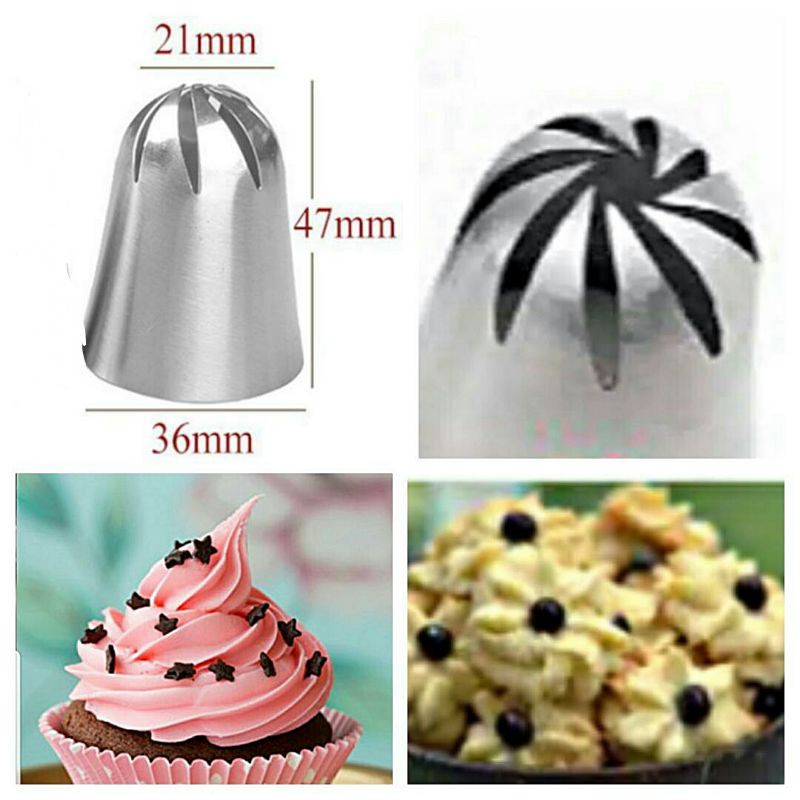 spuit bintang jumbo hiasan cupcake spuit mawar besar spuit kue kering sagu keju sus semprit bunga