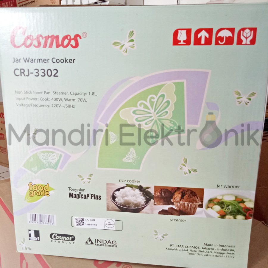 Rice cooker Cosmos CRJ 3302 Magic Com Cosmos CRJ-3302 1.8Lt