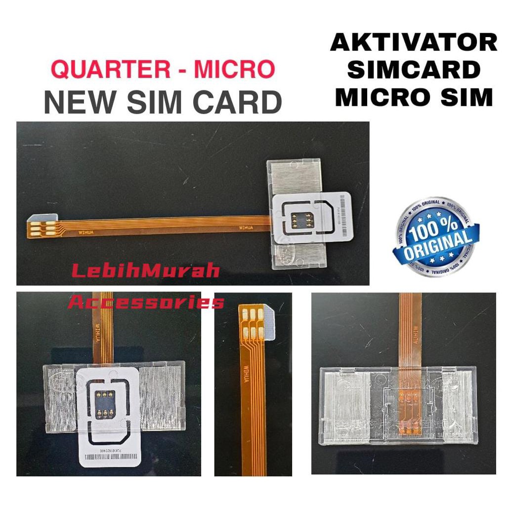 Aktivator Mikro Simcard WIHUA Activator Simcard Android Kartu Chip Aktivator MiCro Cangkang Kecil Buat Perdana Baru