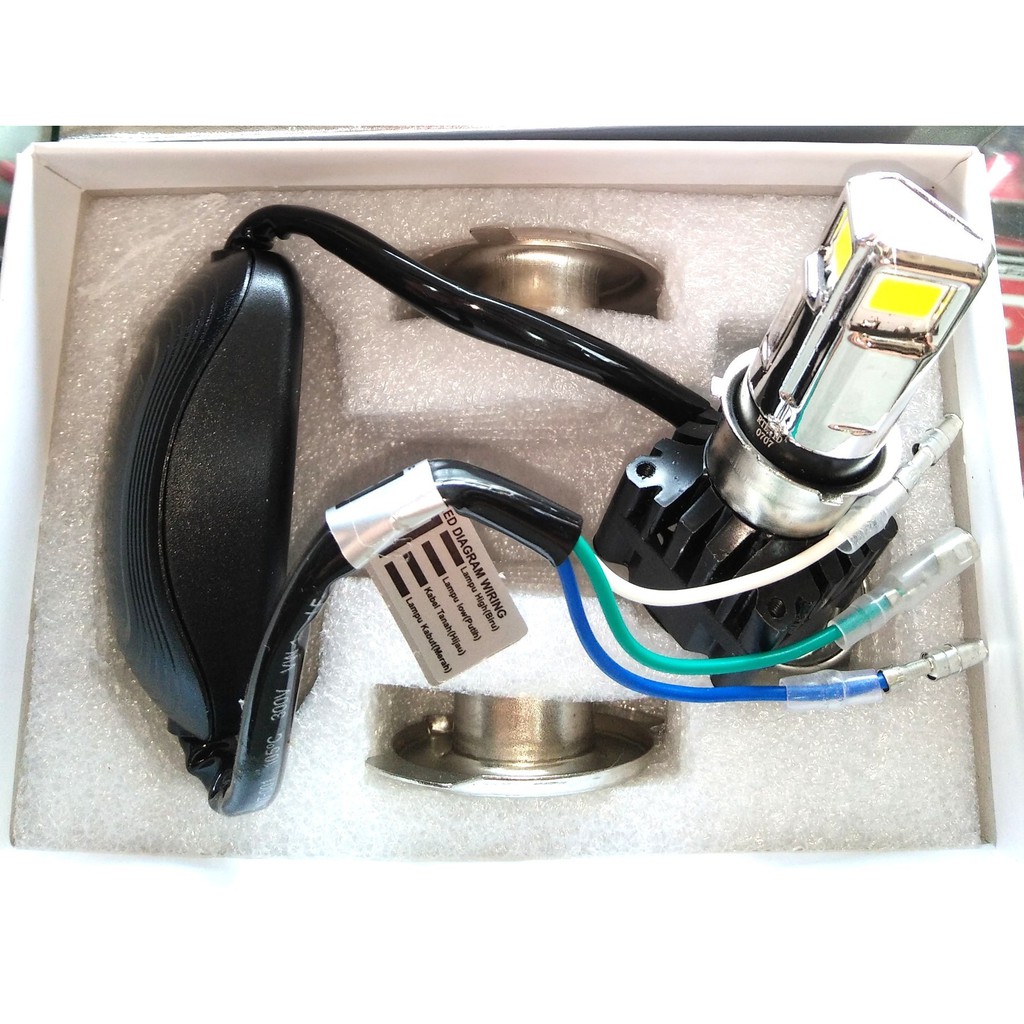 LAMPU RTD LED 6 mata 4 mata 3 mata lampu led depan RTD UNIVERSAL ALL MOTOR