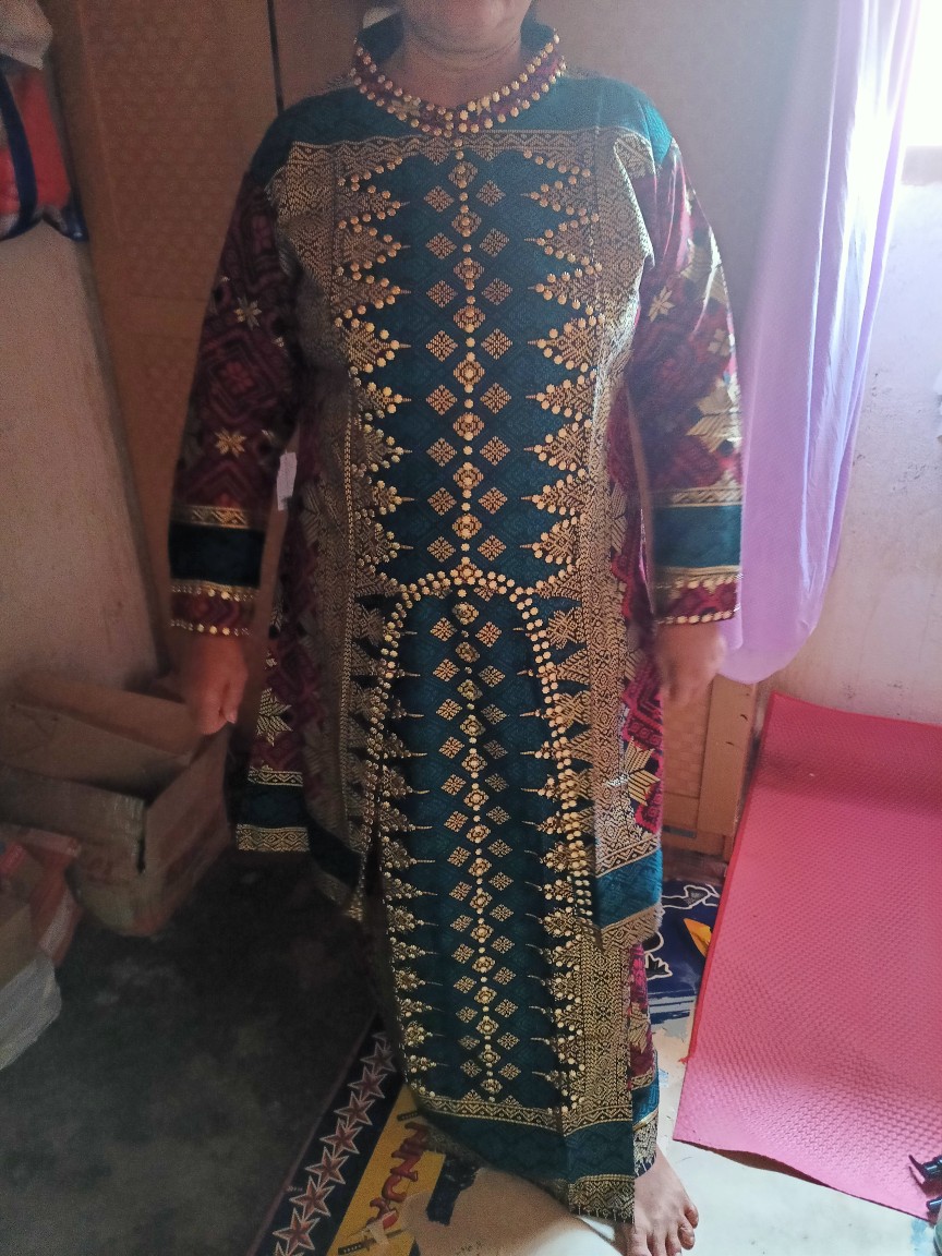 Setelan Kurung Dan Rok Malika  Songket Batik Jupri Batik Couple( Ada Cowok Dan Anak Foto Terpisah)